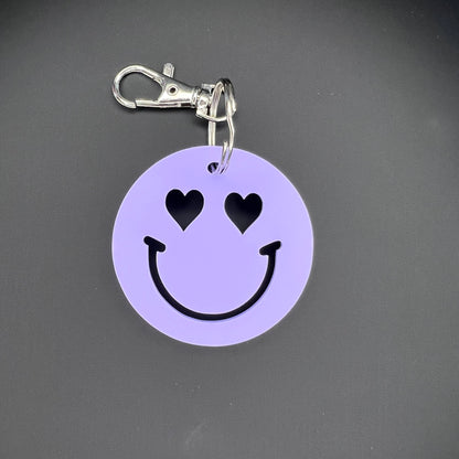 Smiley Pastel Emoji Keyring