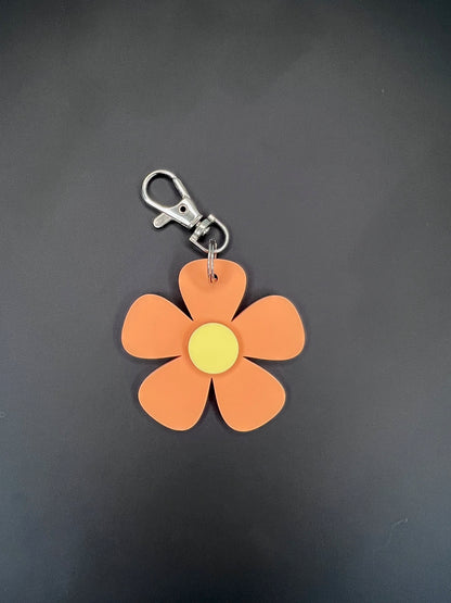 Flower 'Thank you' Pastel Keyring