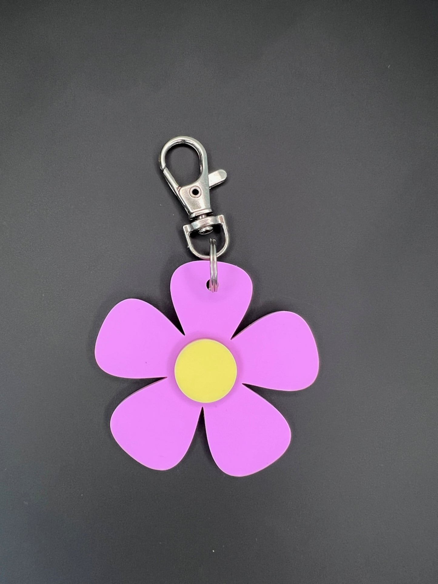 Flower 'Thank you' Pastel Keyring