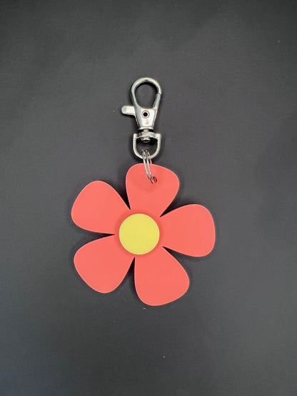 Flower 'Thank you' Pastel Keyring