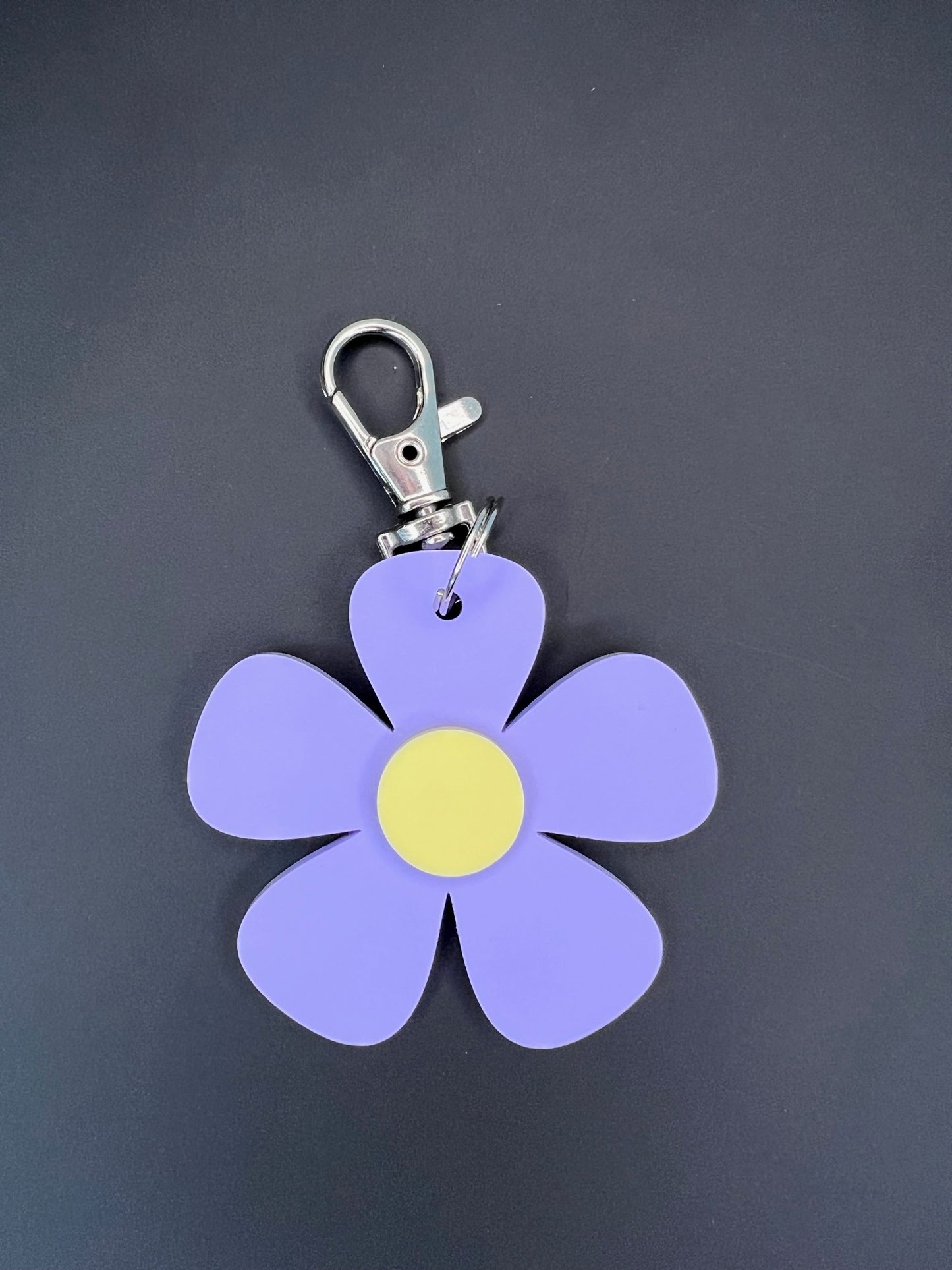 Flower 'Thank you' Pastel Keyring