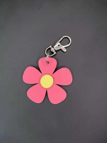 Flower 'Thank you' Pastel Keyring