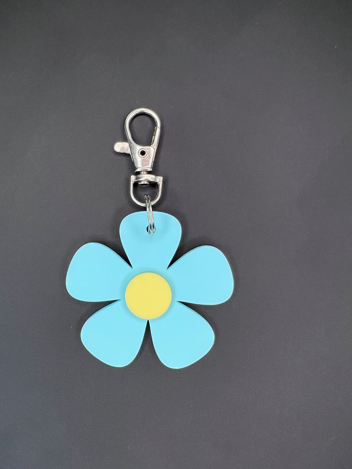 Flower 'Thank you' Pastel Keyring